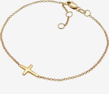 ELLI PREMIUM Armband 'Kreuz' in Goud