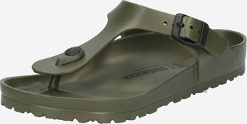 BIRKENSTOCK Σαγιονάρες διχαλωτές 'Gizeh' σε πράσινο: μπροστά