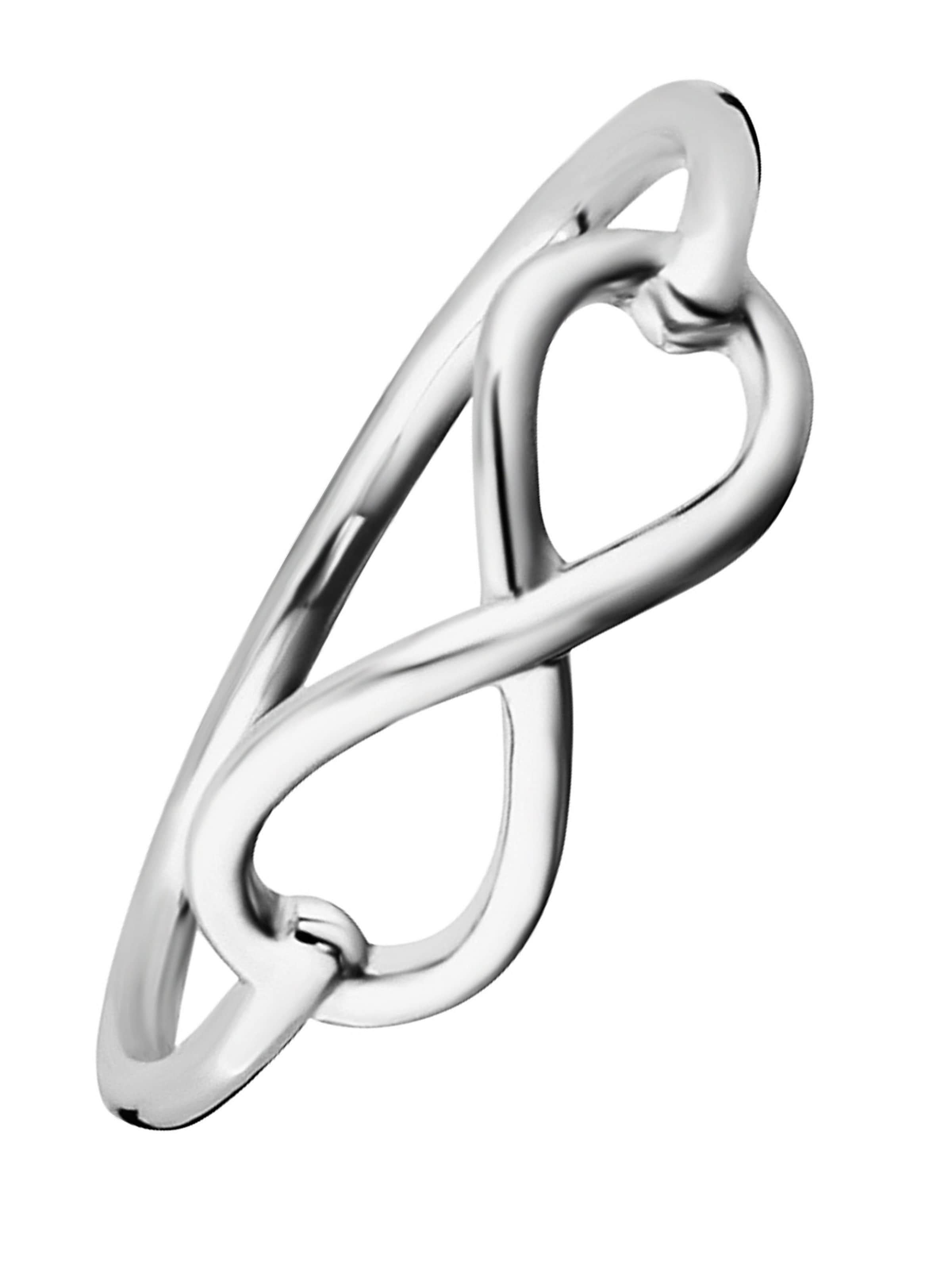 caï Ring 'Infinity' in Silver: front