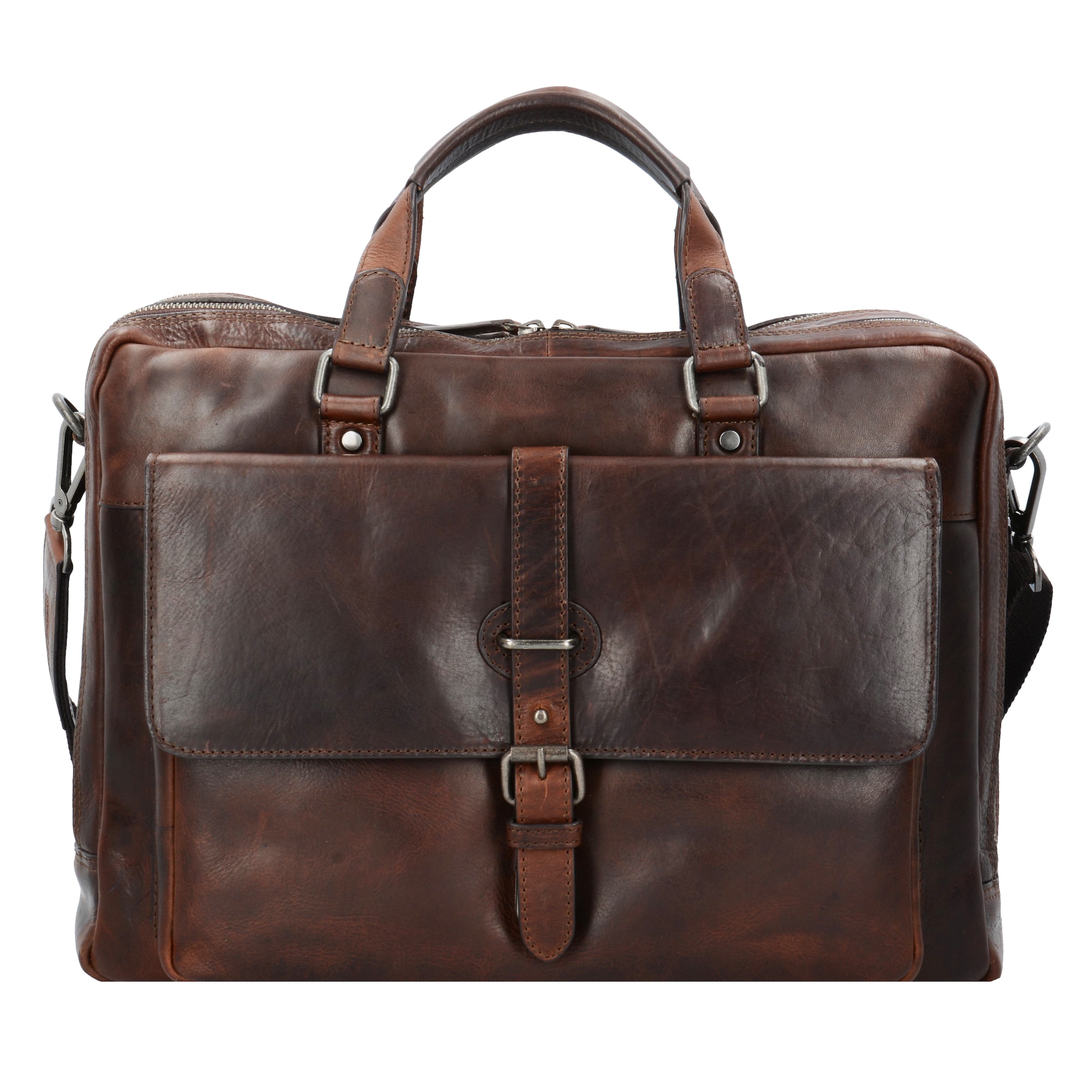 Porte-documents 'Roma' LEONHARD HEYDEN en marron : devant