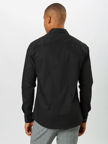 Coupe slim Chemise 'Sane' Only & Sons en noir