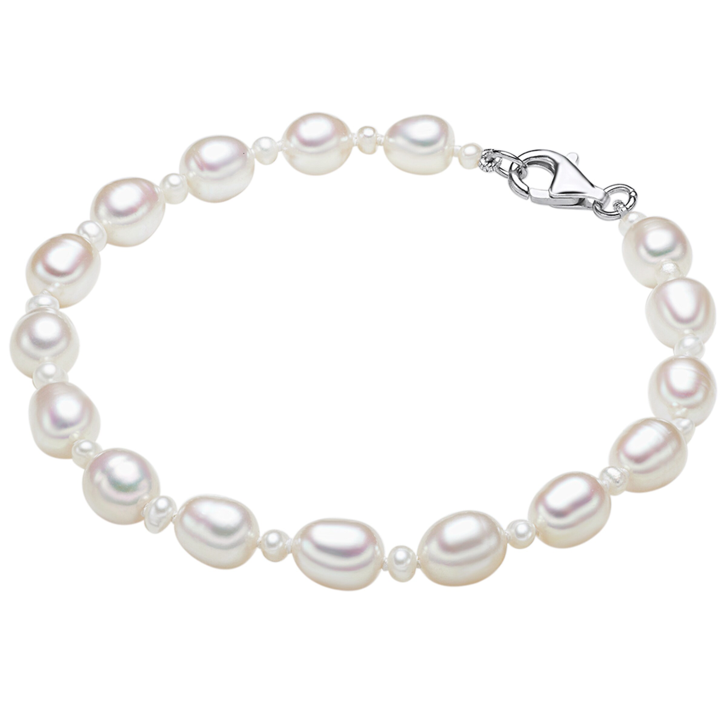 Braccialetto di Valero Pearls in bianco: frontale