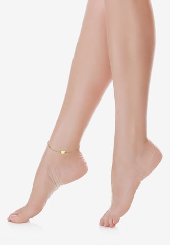 ELLI Foot Jewelry 'Herz' in Gold: front