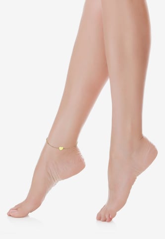 ELLI Foot jewelry 'Herz' in Gold: front