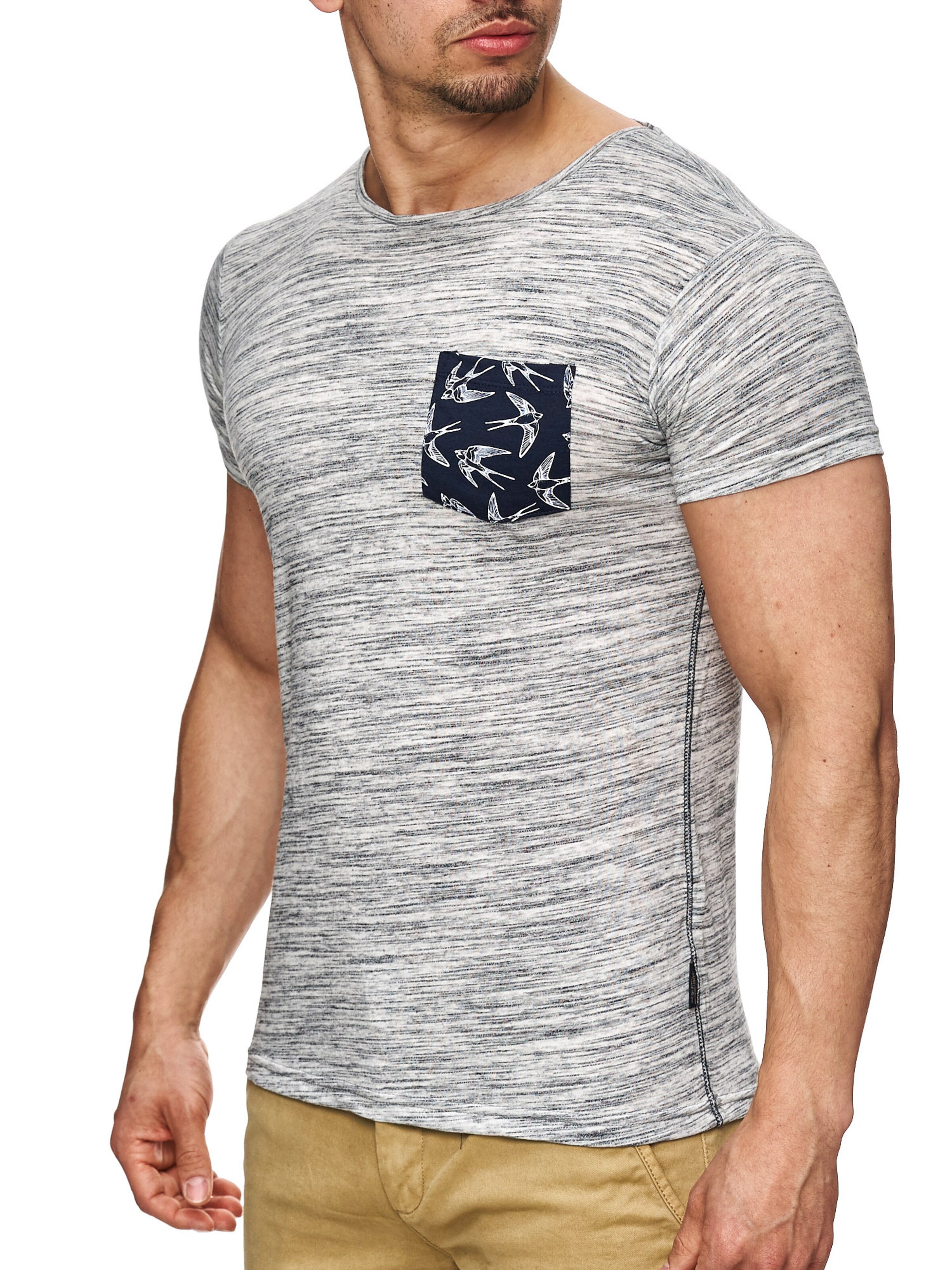 INDICODE JEANS Shirt 'Blaine' in Grey