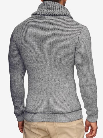 INDICODE JEANS Strickpullover 'Keshawn' in Grau