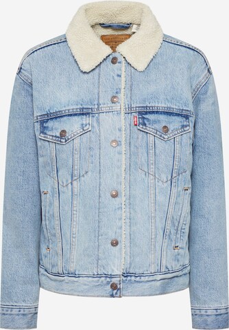 LEVI'S ® Between-Season Jacket 'Ex BF Sherpa Trucker' in Blue: front