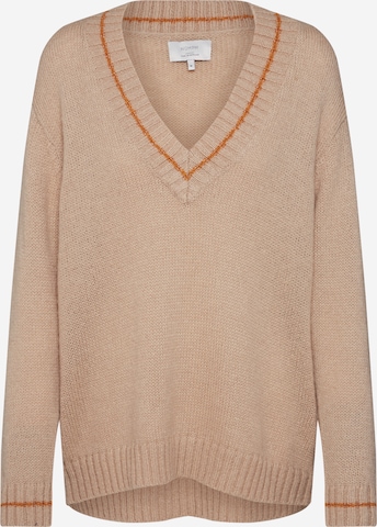 NÜMPH Sweter 'Numette' w kolorze beżowy: przód