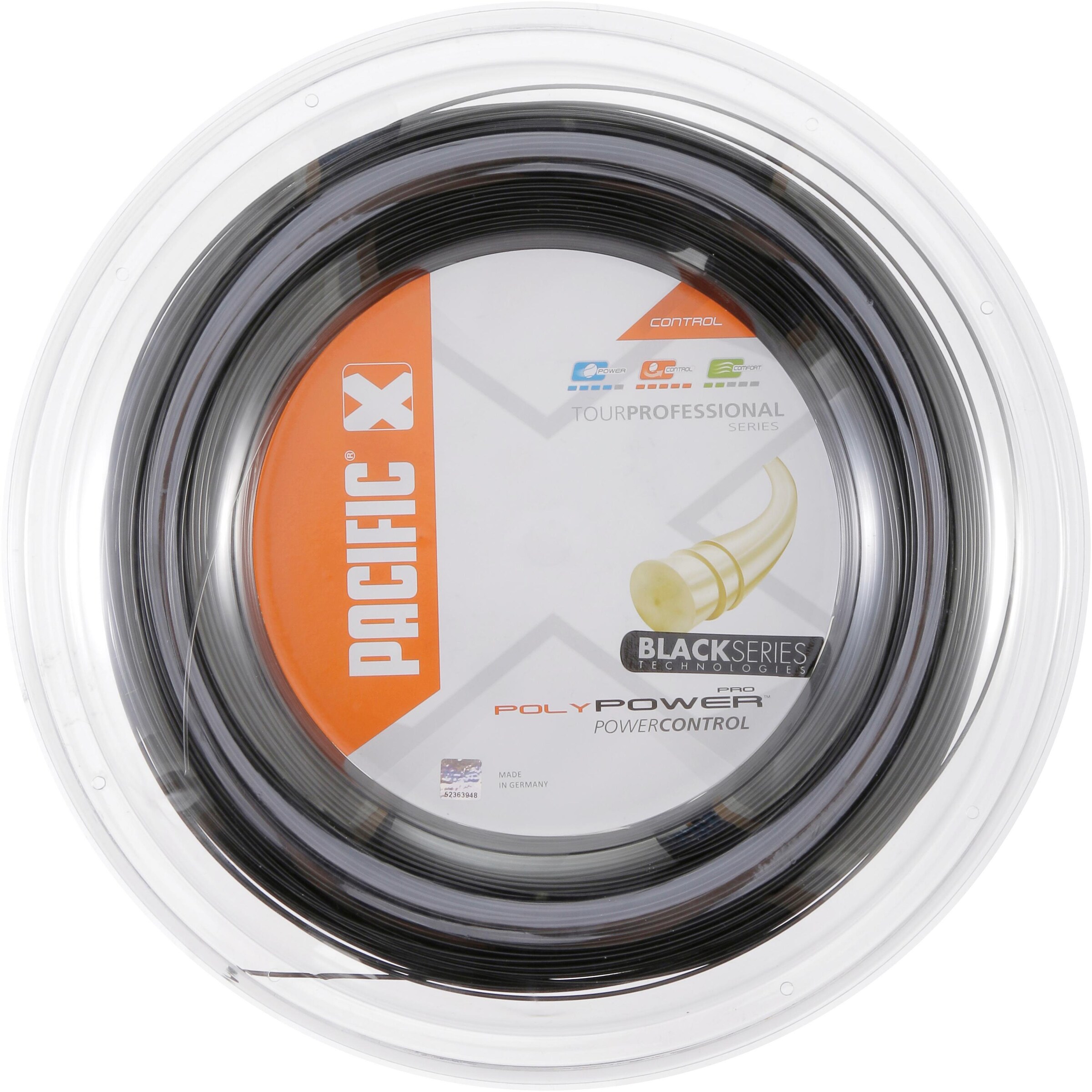 PACIFIC Kunstsaite 'Poly Power Pro' in Schwarz: Vorderseite