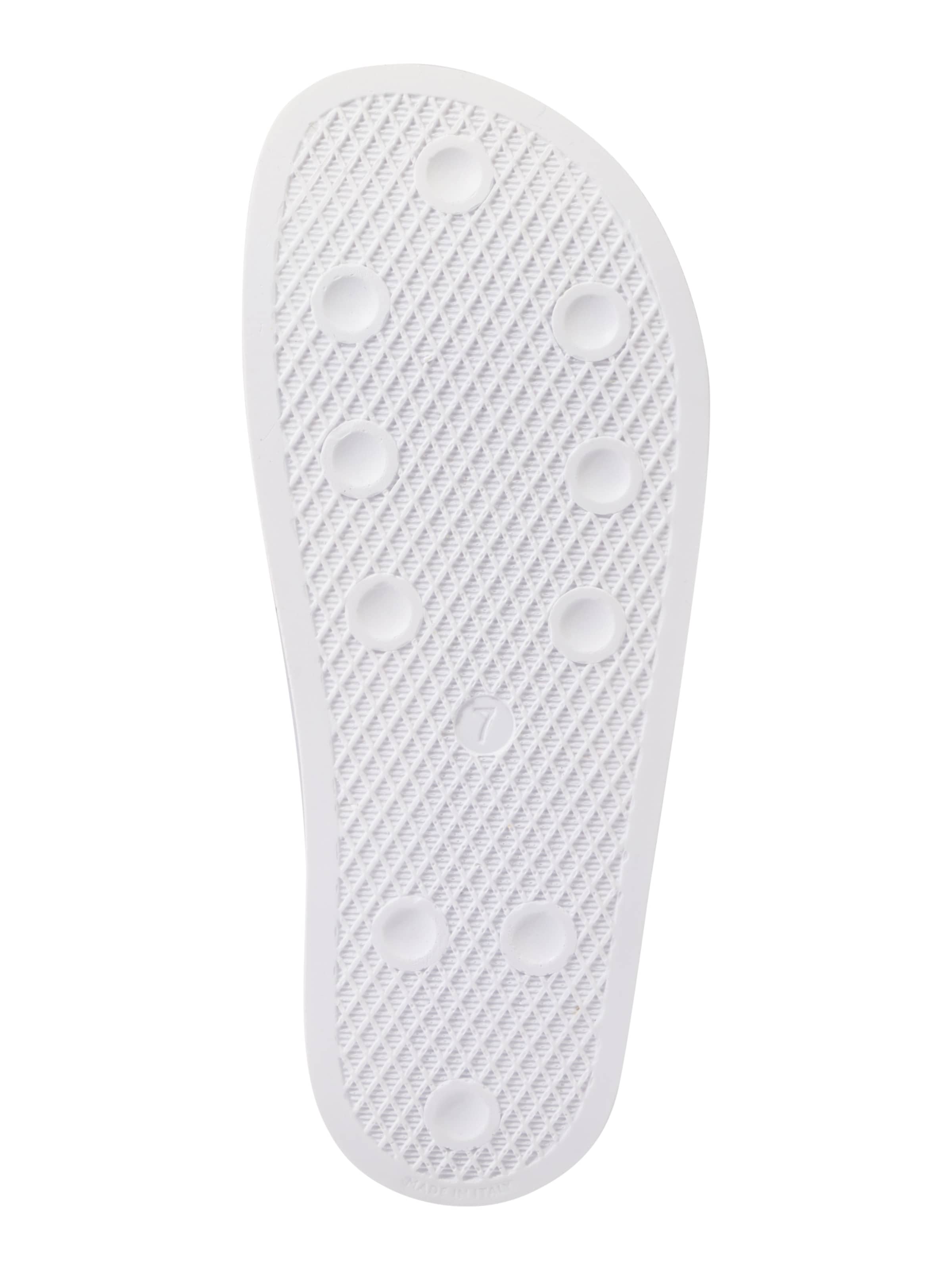 Mule 'Adilette' ADIDAS ORIGINALS en blanc : en bas