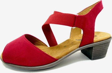 Jenny Sandals in Red: front