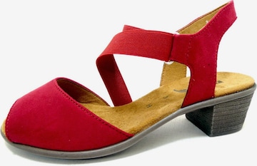 Jenny Sandals in Red: front