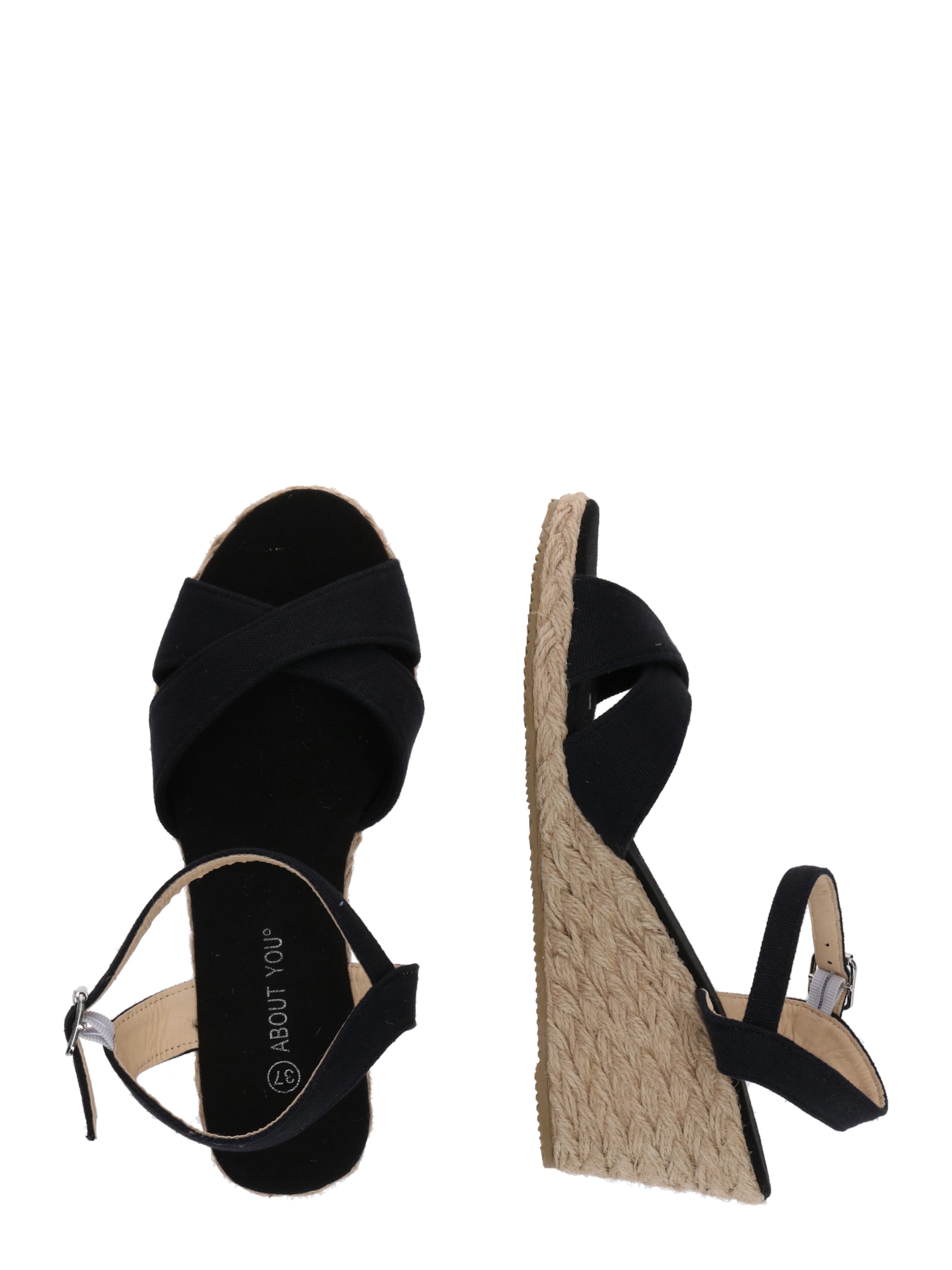 Sandale cu baretă 'Sophia' de la ABOUT YOU pe negru