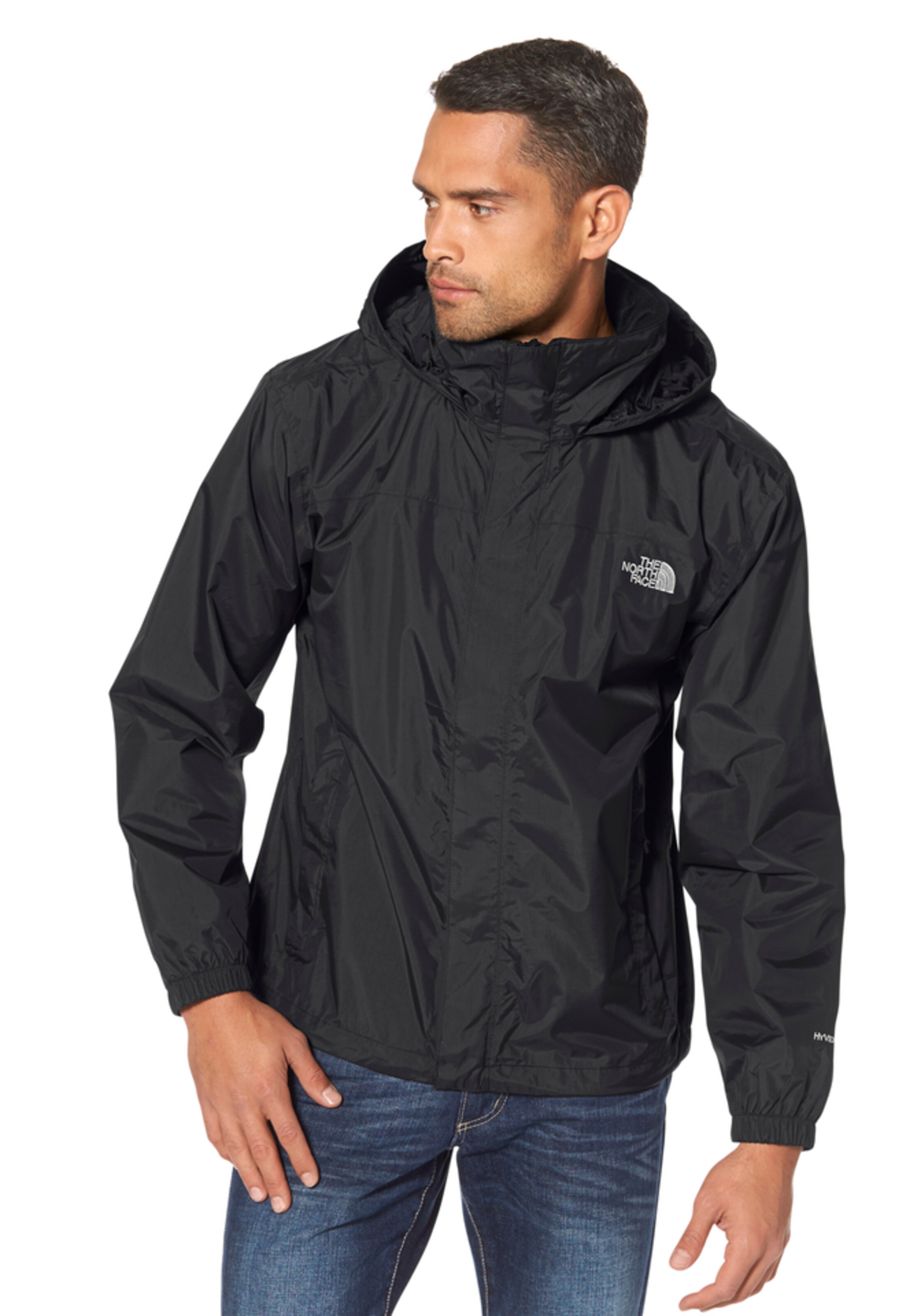 THE NORTH FACE Regular fit Outdoorjas 'Resolve 2' in Zwart: voorkant