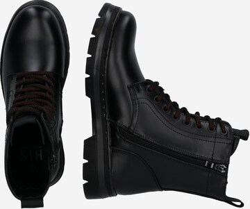 H.I.S Lace-Up Ankle Boots in Black