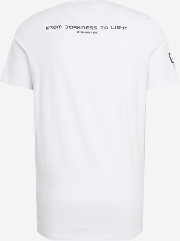 Coupe regular T-Shirt 'Flash' Hailys Men en blanc