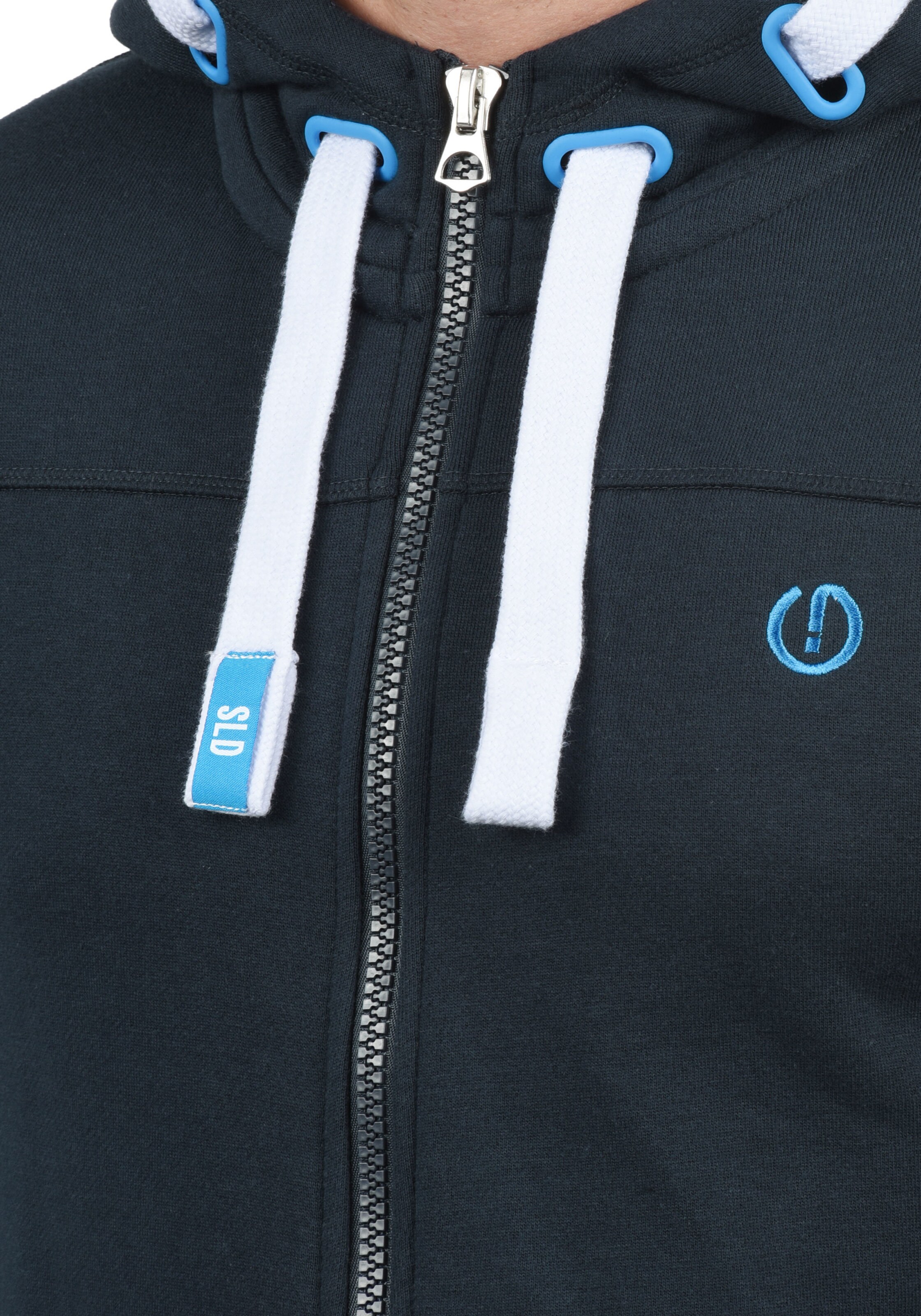 !Solid Sweatvest 'Benjamin' in Blauw