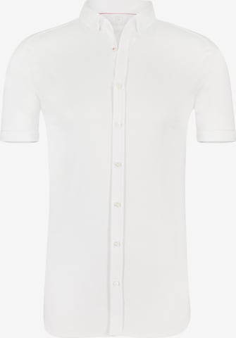 DESOTO Slim fit Button Up Shirt in White: front