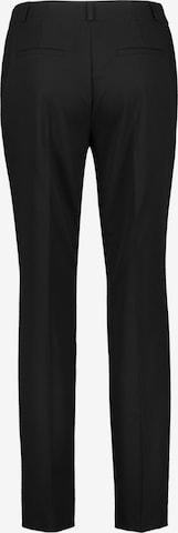 GERRY WEBER Regular Trousers with creases in Black