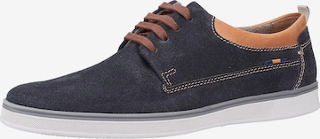 FRETZ MEN Veterschoen in Blauw: voorkant