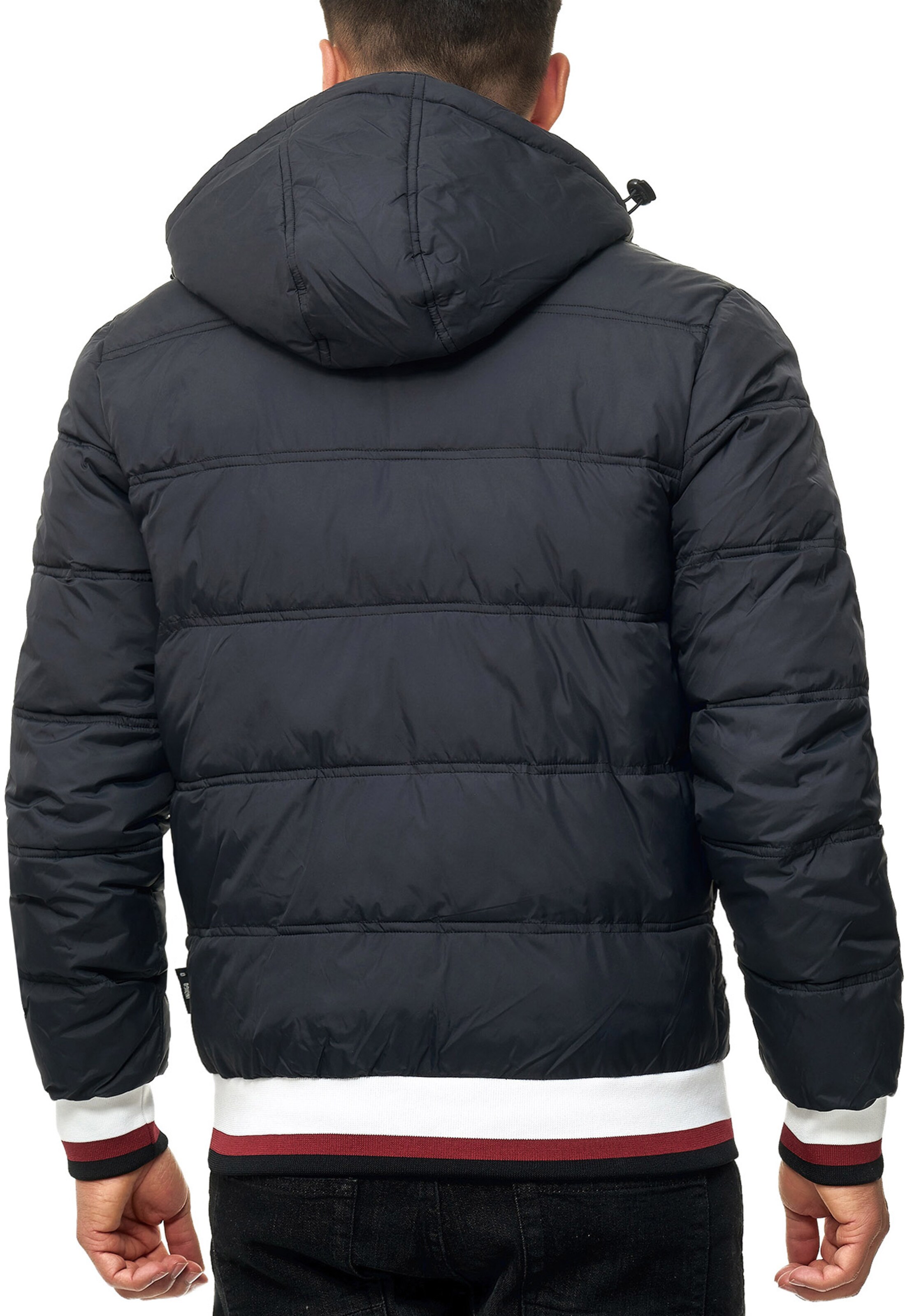 INDICODE JEANS Winter Jacket 'Bacon' in Black