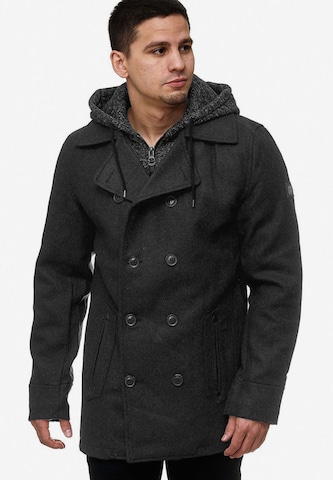 Manteau mi-saison ' Cliff Jacke ' INDICODE JEANS en gris : devant