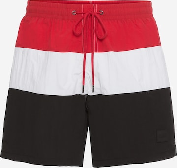 Urban Classics Board Shorts in Red: front