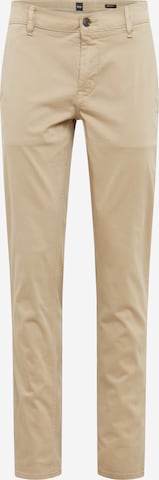 Regular Pantalon chino BOSS Orange en beige : devant