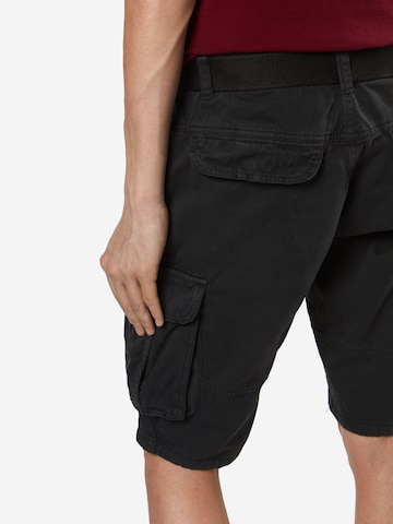 INDICODE JEANS - Regular Calças cargo 'Monroe' em preto