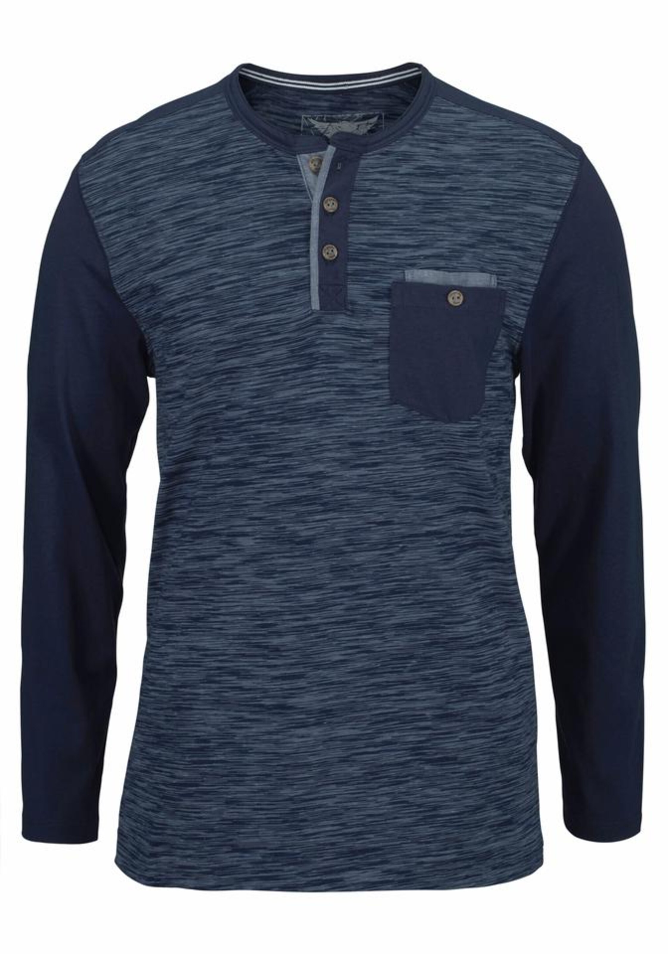 ARIZONA Langarmshirt in Blau: Vorderseite