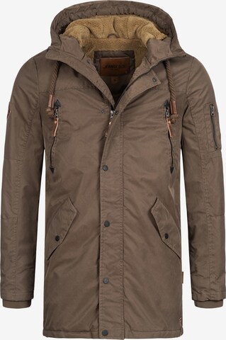 Parka d’hiver 'Bardsley' INDICODE JEANS en marron : devant