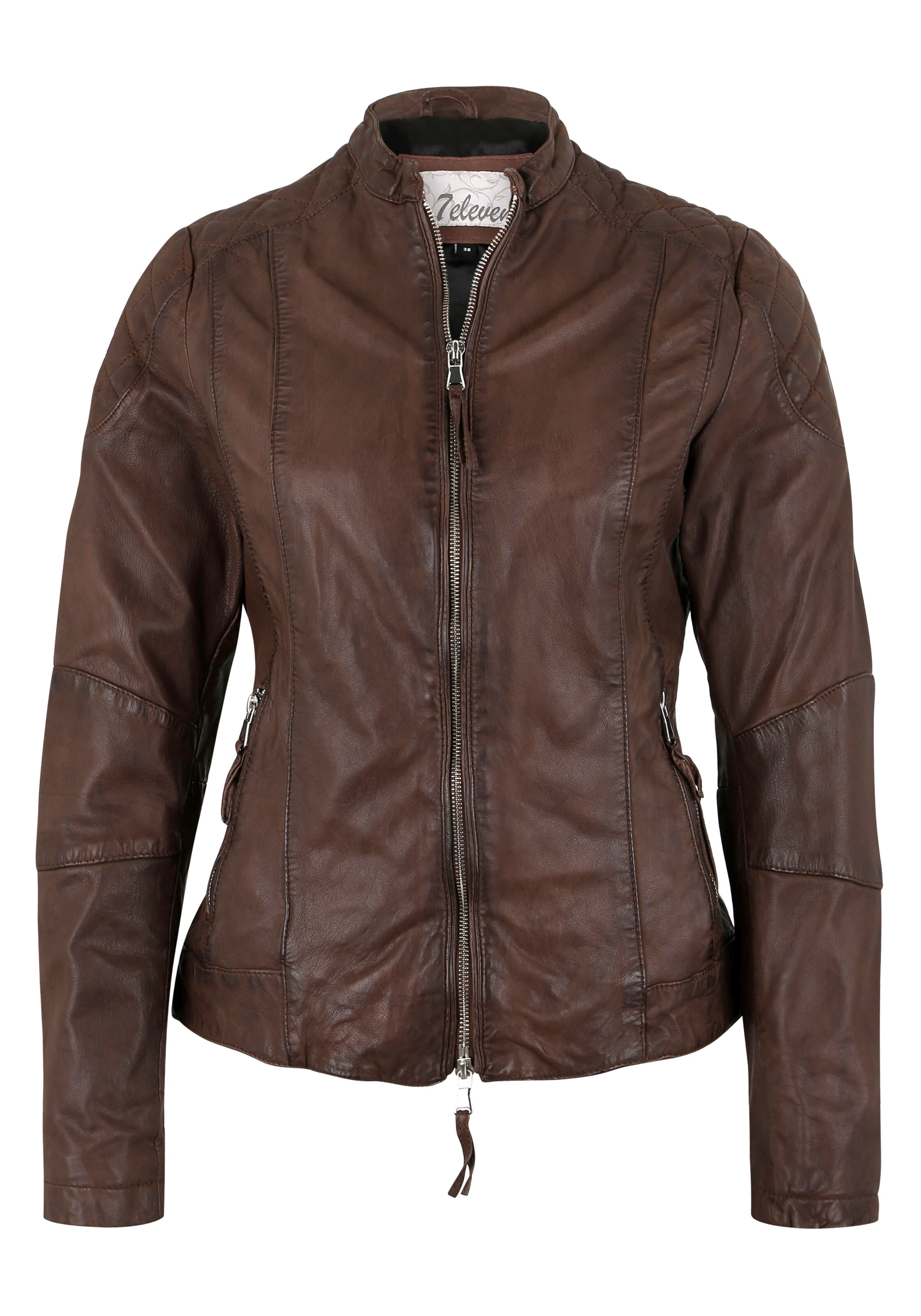 7ELEVEN Between-Season Jacket 'Quiny' in Brown: front