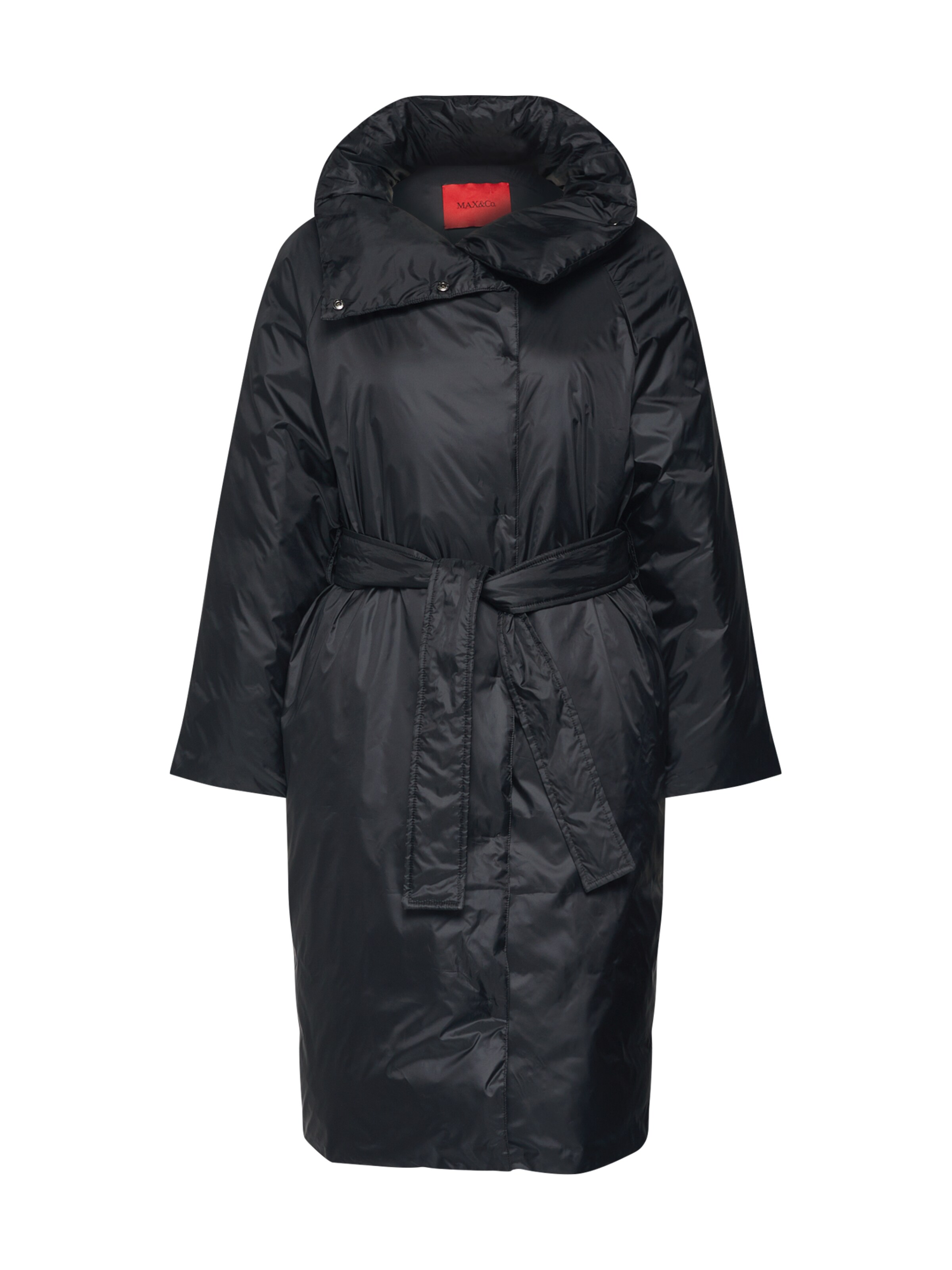 MAX&Co. - Wintermantel 'Docente' in de kleur Zwart