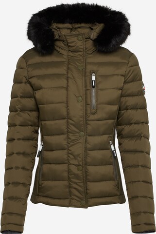 Veste d’hiver 'Fuji' Superdry en vert : devant