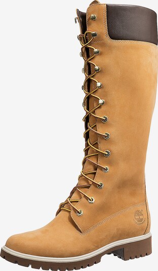 TIMBERLAND Lace-up boot in Dark brown / yellow gold, Item view