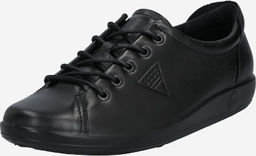 Scarpa stringata sportiva 'Soft 2.0' di ECCO in nero: frontale