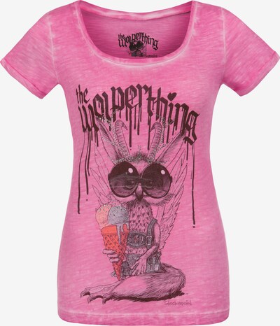 STOCKERPOINT T-Shirt 'Wolpigirl' in pink / schwarz, Produktansicht
