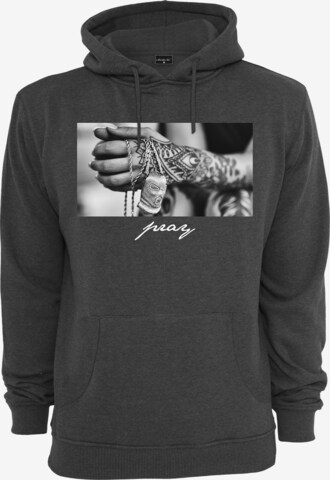 MT Men Sweatshirt 'Pray 2.0' in Grijs: voorkant