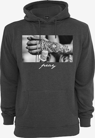 MT Men Sweatshirt 'Pray 2.0' in Grey: front