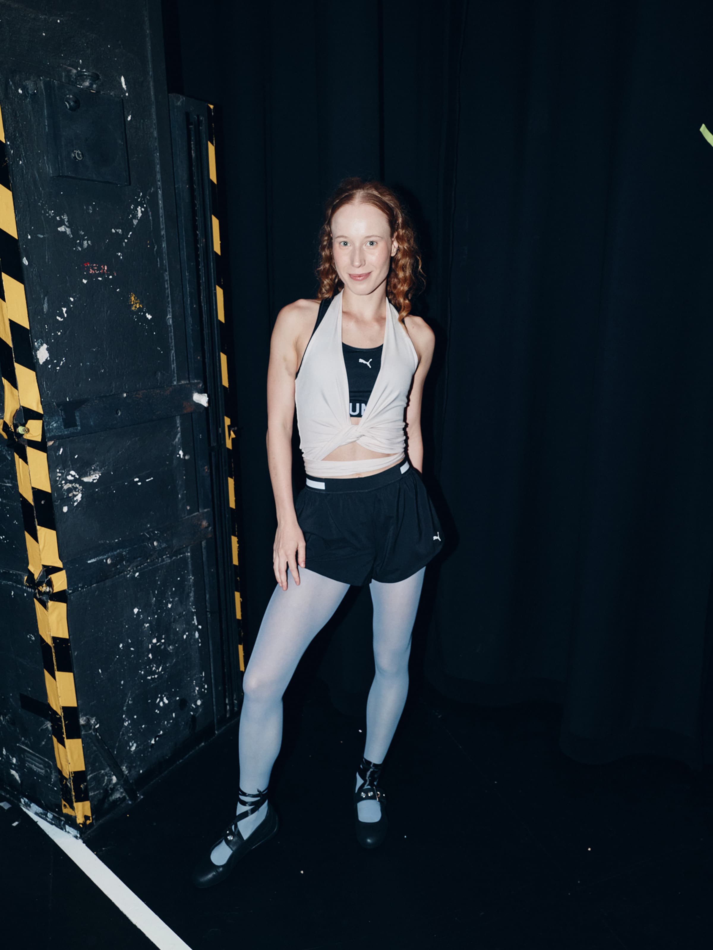 The AY FASHION Show Womenswear - Pink Wrap Ballerina Look by PUMA