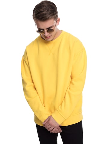 Sweat-shirt Urban Classics en jaune : devant