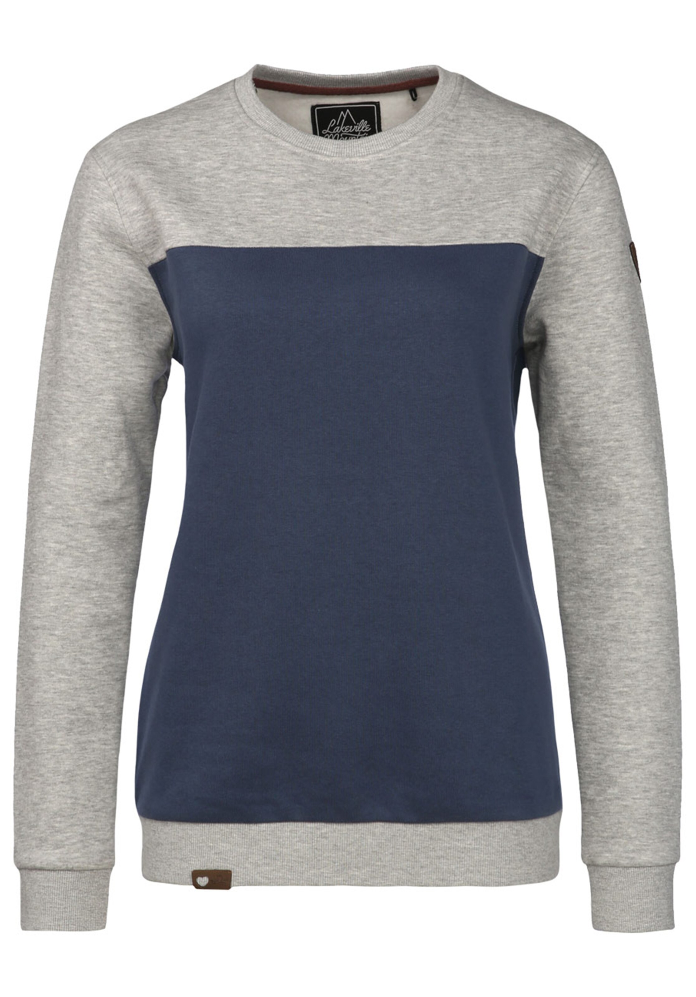 Lakeville Mountain - Sweatshirt 'Uelle Colorblock' in dunkelblau
