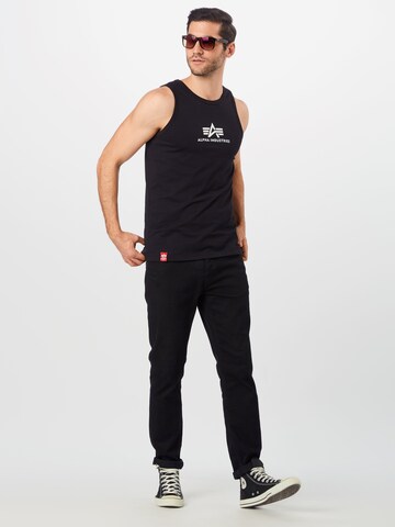 ALPHA INDUSTRIES Regular Fit Tanktop in Schwarz