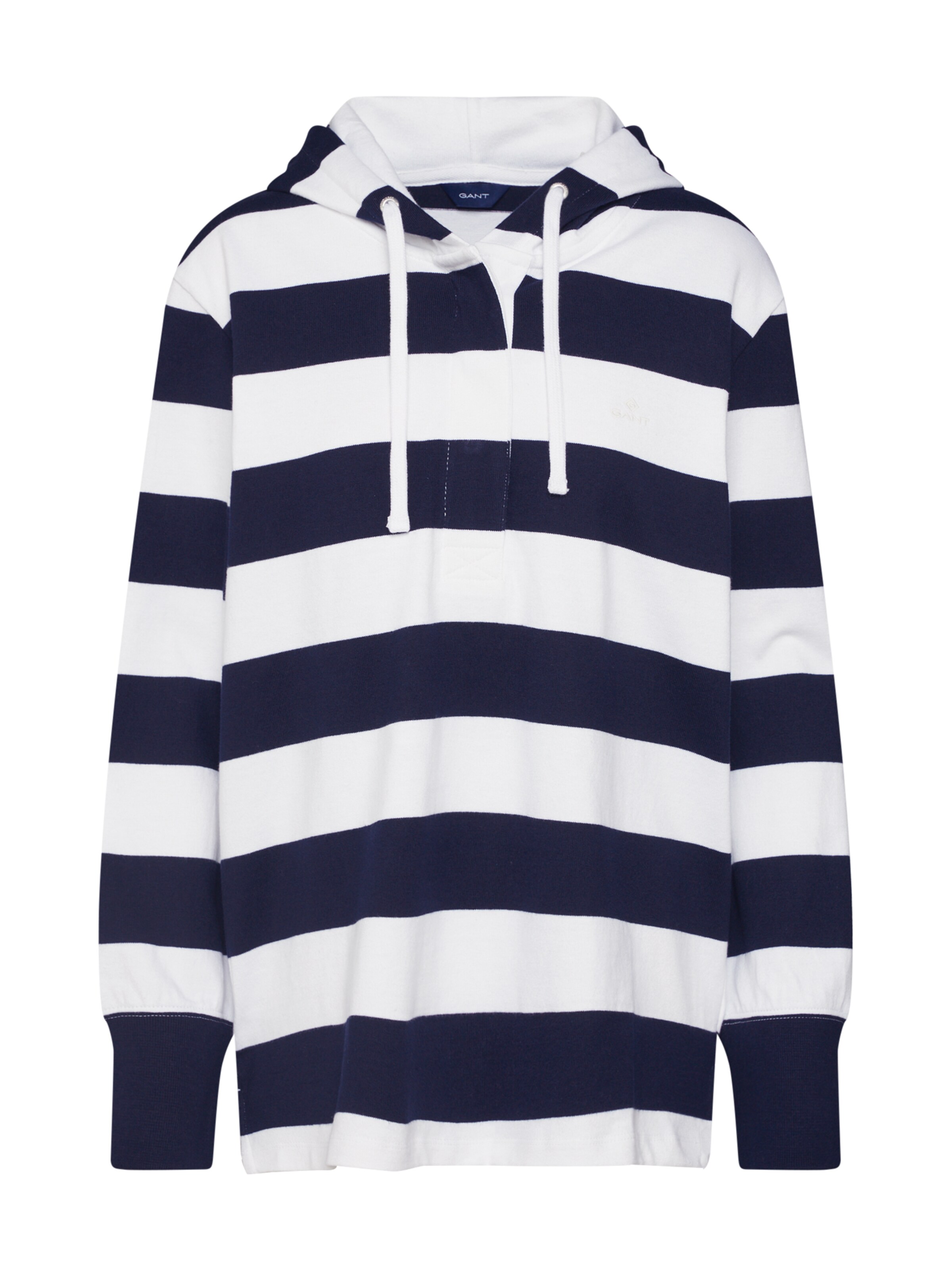 GANT - Sweatshirt 'O1. BARSTRIPED RUGGER' in dunkelblau
