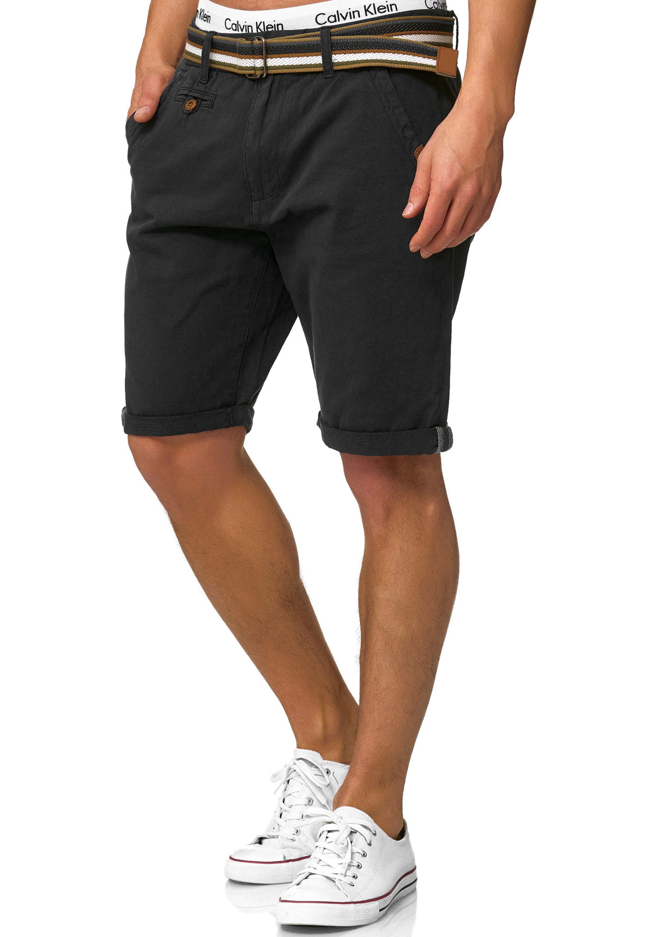 INDICODE JEANS Regular Broek 'Cuba' in Zwart: voorkant