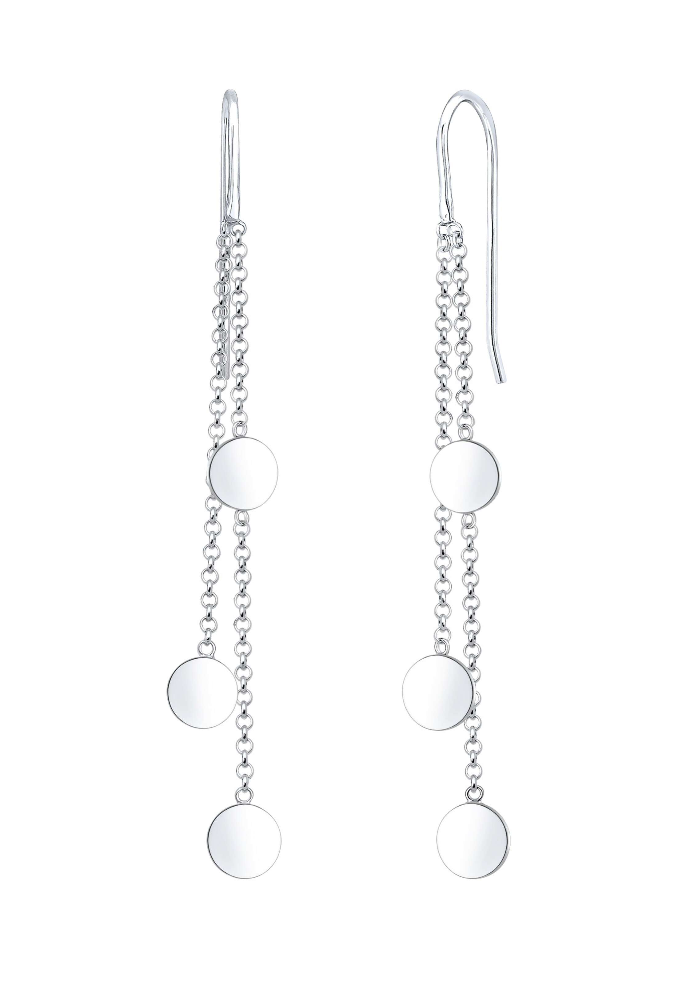 Boucles d'oreilles ELLI en argent : devant