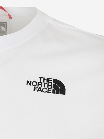 THE NORTH FACE Klasický střih Funkční tričko 'Red Box' – bílá