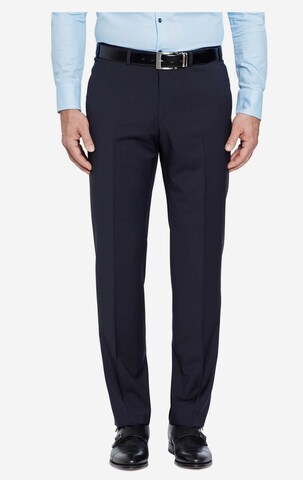 Digel Regular Pleat-Front Pants in Blue: front