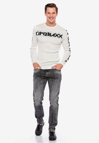 CIPO & BAXX Pullover 'River' in Weiß