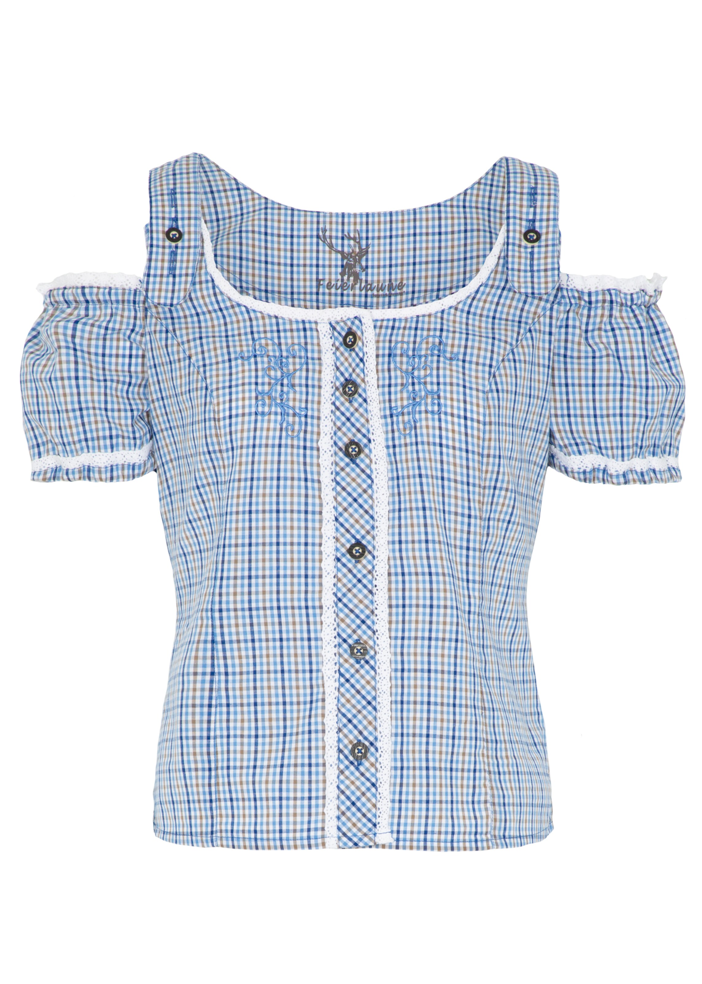 SPIETH & WENSKY - Trachtenbluse 'Eupen' in blau